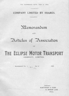 Eclipse company limited document